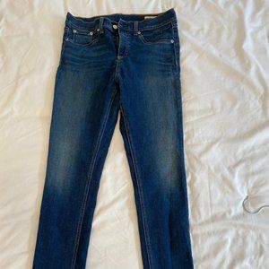 Rag & Bone 10 inch skinny jeans, size 29
